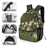 yanfind Children's Backpack Butterfly Flower Insect Invertebrate Plant  Petal Bee Honey Birds Monarch Spring Preschool Nursery Travel Bag