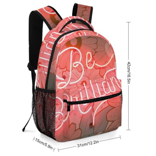 yanfind Children's Backpack Floral Blogging Design Decor Flowers Illuminated Lights Desktop Light Display Neon Preschool Nursery Travel Bag