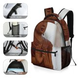 yanfind Children's Backpack  Religion Carving Buddhist Wood Prayer Zen Travel Spirituality  Wooden Wisdom Preschool Nursery Travel Bag