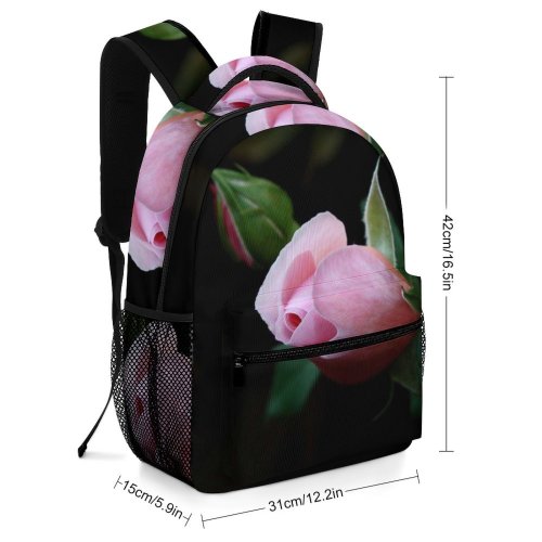 yanfind Children's Backpack  Flower Plant Rose Bud Sprout Purple Preschool Nursery Travel Bag