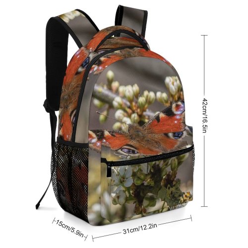yanfind Children's Backpack Butterfly  Bee Honey Insect Invertebrate Northampton Uk Plant Pollen Flower Hedgerow Preschool Nursery Travel Bag