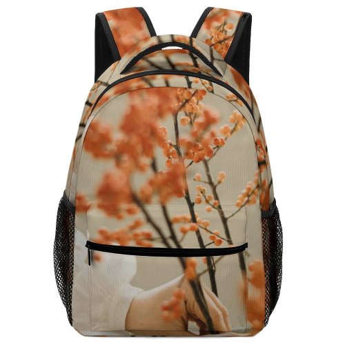 yanfind Children's Backpack Elegant Focus Family Beautiful Design Decor Flowers Season Depth Autumn Daylight Field Preschool Nursery Travel Bag