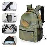 yanfind Children's Backpack Birds Vadodara India Bird Flying Bee Eater Twig Branch Wildlife Wild Preschool Nursery Travel Bag