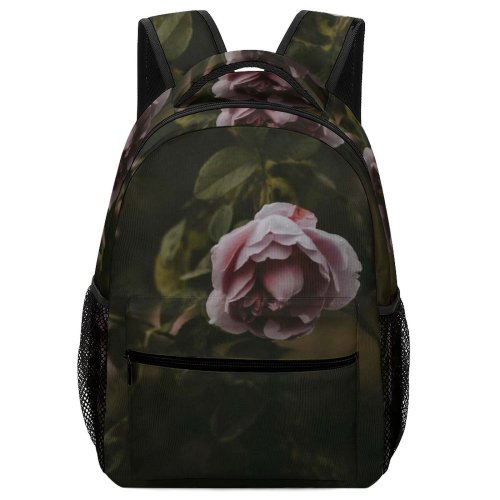 yanfind Children's Backpack Flower  Plant Rose Garden Outdoor Geranium Grey Preschool Nursery Travel Bag