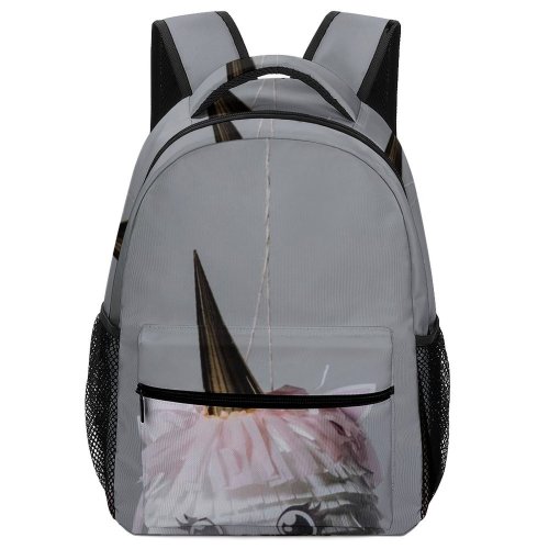 yanfind Children's Backpack Funny Festival Bird Winter Architecture Sculpture Handmade Traditional Religion Christmas Art Retro Preschool Nursery Travel Bag