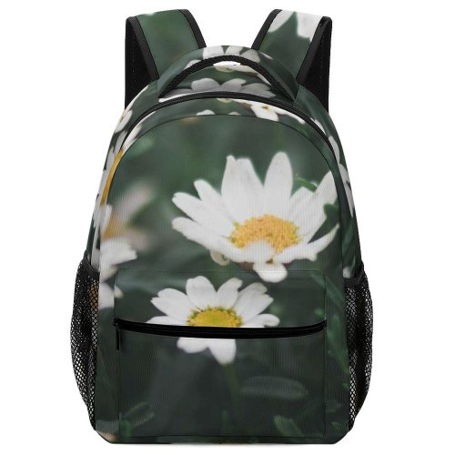 yanfind Children's Backpack Flora Spring Petals Floral Chamomile Blooming Summer Field Outdoors Flowers Flower Preschool Nursery Travel Bag