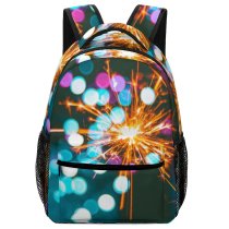 yanfind Children's Backpack  Bokeh Focus Sparklers Sparkling Field Sparks Sparkle  Macro Depth Fireworks Preschool Nursery Travel Bag