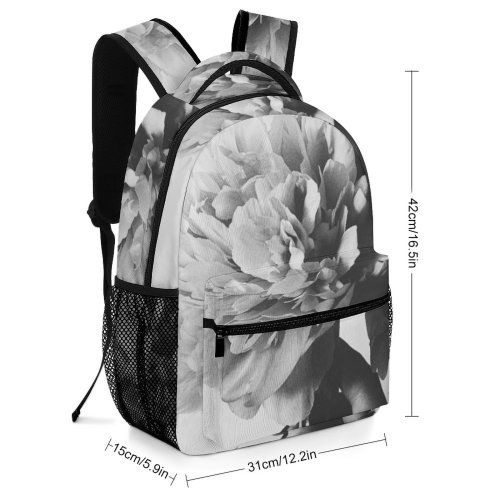 yanfind Children's Backpack Floral Bouquet Beautiful Delicate Decor Romance Peony Home Simple Botanical Light Preschool Nursery Travel Bag