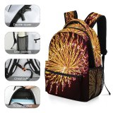 yanfind Children's Backpack Fireworks Diwali Midnight Darkness Light Festival Event Fte Year's Eve Preschool Nursery Travel Bag