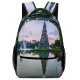yanfind Children's Backpack Grass Landscape Tree Daylight Park Sky Travel Christmas Outdoors Trees Scenery Lake Preschool Nursery Travel Bag