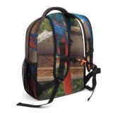 yanfind Children's Backpack  Focus   Parrot Avian Wooden Plumage Outdoors Beak Board Macaw Preschool Nursery Travel Bag