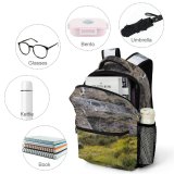 yanfind Children's Backpack Landscape Trail Wallpapers Pictures Outdoors Waterfall Snow  Wildflowers Park Preschool Nursery Travel Bag