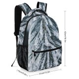 yanfind Children's Backpack  Focus Frozen Winter Season Icee Depth Field Pine Conifer Macro Snow Preschool Nursery Travel Bag