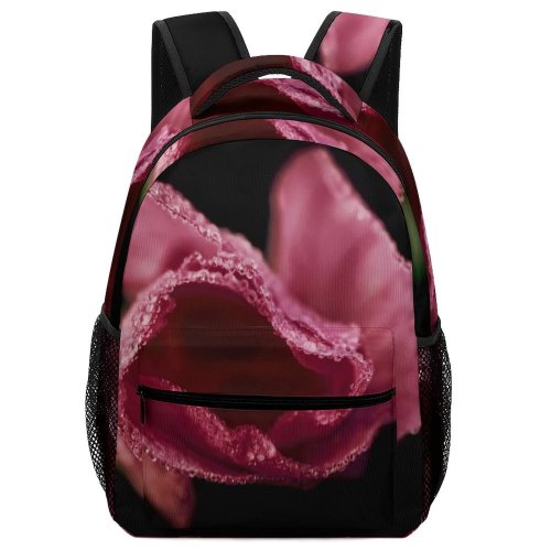 yanfind Children's Backpack Flower Plant  Rose Petal Geranium Dew  Spring Tulip Preschool Nursery Travel Bag