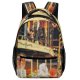 yanfind Children's Backpack Festive Fair Festival Carousel Happy Entertainment Park City Religion Rotation Street Preschool Nursery Travel Bag