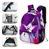 yanfind Children's Backpack  Balloon Purple Design Shining  Ball Colorful Light Surprise Outdoor Helium Preschool Nursery Travel Bag
