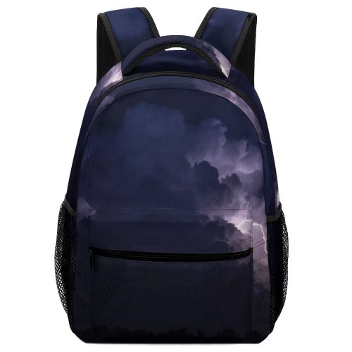 yanfind Children's Backpack Meteorology Mist Cumulus Bolt Stormcell Domain Fog Strike Public Cloudy Thunderstorm Preschool Nursery Travel Bag