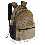yanfind Children's Backpack Geography Traveler Guidance Ball Graph Destination Travel Compass Globe Continent Topography Preschool Nursery Travel Bag