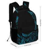 yanfind Children's Backpack Hole Texture Abstract Outdoors Acrylic  Tissue Cyan Aqua Stock Preschool Nursery Travel Bag