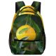 yanfind Children's Backpack Freshness Tree Lemon Juice Dewdrops Nutrition Tropical Fruit Crop Preschool Nursery Travel Bag