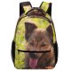 yanfind Children's Backpack Dog German Pet Portrait Friend  Summer Friends Grass Plant Preschool Nursery Travel Bag