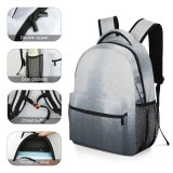 yanfind Children's Backpack Grey Fog Forest Mist Misty Foggy Sky Mountaint Tree Outdoors Plant Land Preschool Nursery Travel Bag