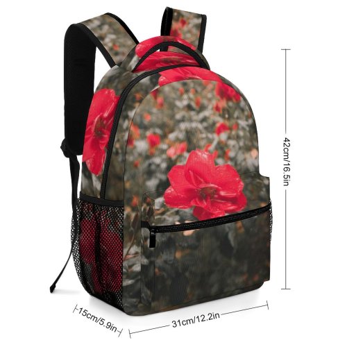 yanfind Children's Backpack  Flower Geranium Plant Petal Rose  Espaa Vegetation Tree Poppy Preschool Nursery Travel Bag