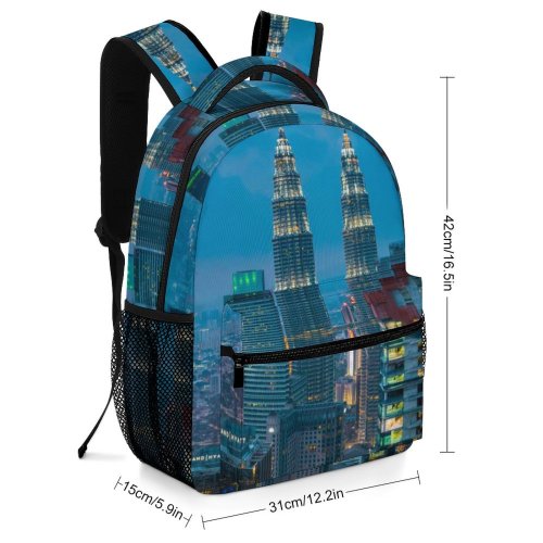 yanfind Children's Backpack Building Rise Conlay High Pictures Banyan Lumpur Urban Tree Downtown Metropolis Preschool Nursery Travel Bag