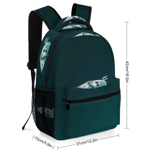 yanfind Children's Backpack Above From Boat Ocean Sea Watercraft Lake  Bird's Aerial Shot Preschool Nursery Travel Bag