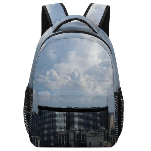 yanfind Children's Backpack City Sky Metropolis Cumulus Domain Town Public Urban Outdoors Wallpapers Azure Preschool Nursery Travel Bag