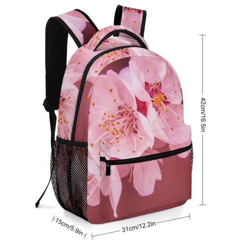 yanfind Children's Backpack Flora Petals Pollen Garden Delicate Outdoors Branch Blossoms Flowers Season Cherry Preschool Nursery Travel Bag