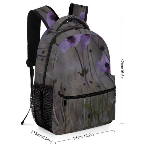 yanfind Children's Backpack Calming Raw Plant Wilderness Flax Spirit Hills Grey Spiritual Vintage Preschool Nursery Travel Bag