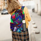 yanfind Children's Backpack Expressionism Design Artsy Artistic Colours Colorful Multicolor Pretty Abstract Trippy Creative Preschool Nursery Travel Bag