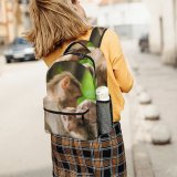 yanfind Children's Backpack Chinnar  Visit Eco Portrait Place Summer Wildlife Monkey Commons Wild Preschool Nursery Travel Bag