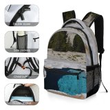 yanfind Children's Backpack Abies Hot Tree Geyser Wyoming Faithful  Pine Old Plant Fir Preschool Nursery Travel Bag
