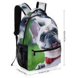 yanfind Children's Backpack Cute Grass Bull Dog French Kawaii Funny Adorable Pet Preschool Nursery Travel Bag