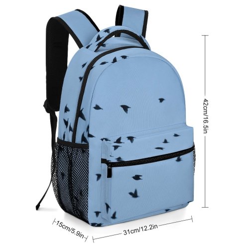 yanfind Children's Backpack Flock Birds  River  Uk Murmuration Cumbria Agelaius Blackbird Preschool Nursery Travel Bag