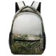 yanfind Children's Backpack Field Grassland Outdoors Countryside Paddy Scenery Rural Grey Public Domain Preschool Nursery Travel Bag