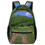yanfind Children's Backpack Field Grassland Outdoors Countryside Farm Rural Meadow Aghveran Armenia Pasture Grass Plant Preschool Nursery Travel Bag