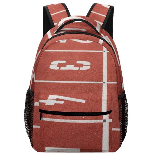 yanfind Children's Backpack Grass Lanes Number Field Oval Ground Start Sports Race Stadium Preschool Nursery Travel Bag