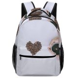 yanfind Children's Backpack Beautiful  Cup Hands Mug Love Still Warm Studio Beans Heart Coffee Preschool Nursery Travel Bag
