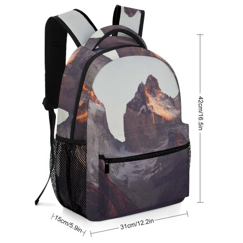 yanfind Children's Backpack Landscape Peak National Del Pictures Outdoors Grey Free Range Volcano Park Preschool Nursery Travel Bag