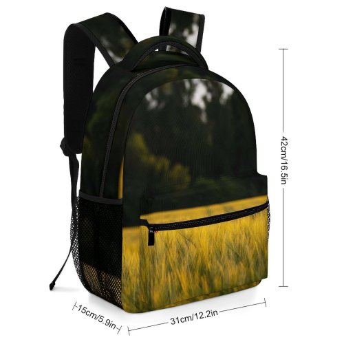 yanfind Children's Backpack Field Grassland Outdoors Countryside Farm Meadow Rural Auweg Neckarzimmern Plant Grass Spring Preschool Nursery Travel Bag