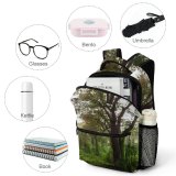yanfind Children's Backpack Nepali Nepal Tree Wilderness Plant Chitwan Jungle Trunk Travel Outdoors Forest Preschool Nursery Travel Bag
