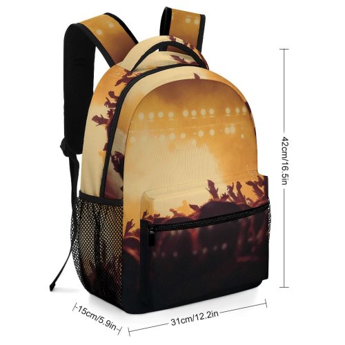 yanfind Children's Backpack Festival Header Performance Lights Desktop Crowd Audience Edm Musician Foggy Live Preschool Nursery Travel Bag