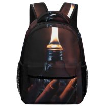 yanfind Children's Backpack  Girl Dark Illuminated Lamp Danger Fire Light Burning Indoor Flame Bulb Preschool Nursery Travel Bag