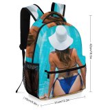 yanfind Children's Backpack Bikini Girl Relaxation Leisure Hat Swimsuit Beach Pool Poolside Sexy Preschool Nursery Travel Bag