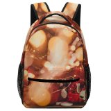 yanfind Children's Backpack  Focus Design Decor Shining  Xmas Ball Lights Depth Balls Decorations Preschool Nursery Travel Bag
