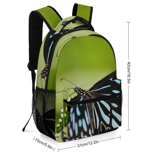 yanfind Children's Backpack  Focus Invertebrate Butterfly Delicate Insect Little Macro Wildlife Garden Outdoors Flora Preschool Nursery Travel Bag