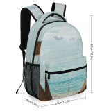 yanfind Children's Backpack Coast Polarizer Lux  Beach  Resort Scenic Islands Sand Atoll Preschool Nursery Travel Bag